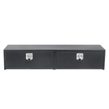 Garvee 60"X16"X13" Black Steel Underbody Truck Tool Box, Truck Bed & Underbelly RV Storage Box, Locking t-Latch, Weather-Resistant, Heavy-Duty Job Box for Pickup Truck Bed, RV, Trailer - Grey