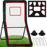 Garvee Heavy Duty field hockey Rebounder Net 4x7FT – 5 Adjustable Angles – Durable Team Sports Practice Equipment – Perfect for Backyard Training