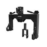 Garvee Heavy Duty 3-Point Quick Hitch Tool Set for Category 1 Tractors - Upgraded Versatile Adapter, 2" Receiver, 5-Level Adjustable Bolt, 3000 lbs Lift Capacity, Trailer Hitch Attachment - Black - Black
