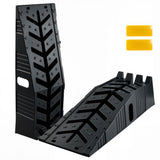 Garvee Low-Profile Heavy-Duty Vehicle Service Ramps, 2-Pack - 7 Ton (16,000 lb) Capacity - 6.7 in Lift Height - Car Lift/Service Ramp Pair for Shop Use - Color: Black