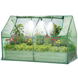 Garvee 3-in-1 Raised Garden Bed Kit with Greenhouse Cover & Self-Watering – Galvanized Metal Planter Box, Irrigation & Insect Mesh, Outdoor Vegetable & Flower Box – Durable, Beige, 180x90x30cm