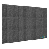 Garvee Self-Adhesive Felt Bulletin Board Tiles, 15-Pack 12 x 12 in Wall Pinboard Panels (59 x 36 in Coverage) - Frameless Cork Board Alternative - Includes 30 Pushpins - Color: Dark Gray - Size: 30x30x0.9cm - Dark Gray