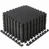Garvee Exercise Equipment Mats 0.75in Thick 48 Sq Ft Rubber Top High Density EVA Foam Interlocking Puzzle Tiles Home Gym Flooring