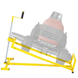 Garvee 880 lbs Heavy Duty Telescoping Lawn Mower Lift Jack - Manual Crank & Power Drill Compatible Hoist for Riding Tractors, Zero-Turn Mowers, & ATVs (Yellow)