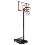 Garvee Portable Basketball Hoop, Adjustable Height Basketball System for Kids & Teenagers, 5.25ft to 8.53ft Height Range, Sturdy Base with Wheels for Indoor & Outdoor Use - 