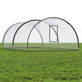 Garvee 22x12x8 Ft Baseball Batting Cage Net, 34 Lbs Heavy-Duty 3-Ply Polyester Hitting Net with 12.7mm Fiberglass Frame & 1.25" Mesh for Backyard (White Net & Black Frame) - White Net