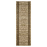 Garvee 2' x 6' Modern Geometric Runner Rug, Machine Washable Non-Slip Low-Pile Stain-Resistant Rug for Hallway & Kitchen, Brown/Coffee - Brown/Coffee