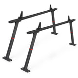 Garvee Truck Rack, 35.4-71in Adjustable Width Ladder Rack for Truck, Aluminum 800 Lbs Capacity, Heavy Duty Truck Bed Rack, Stable Drilling Cargo Support System for Kayak, Surfboard, Lumber, Black - Black