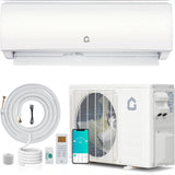 Garvee Ductless Mini Split Air Conditioner & Heat Pump – 18,000 BTU, 21 SEER2, R454B Inverter, WiFi Enabled, Energy Efficient, Quiet Operation, Pre-Charged Condenser, Installation Kit, 208/230V, Up to 1250 Sq. Ft., White