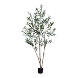 Garvee Lifelike Artificial Olive Tree – Realistic Faux Potted Plant with Natural Wood Trunk, Lifelike Leaves & Fruits, Easy Care Indoor Decor, 1.8 Meters (4 Boxes per Outer Carton)