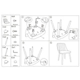 Garvee Contemporary Elegance - Set of 4 Upholstered Dining Chairs - Light Beige Fabric, Armless, Curved Backrest, Sturdy Wood Legs - Appropriate for Dining Table, Apartment, Living Room - 2 Boxes, 4PCS Light Beige - Beige