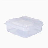 Garvee Leakproof Cheese Slice Storage Containers for Refrigerator – Turn-Top Food Saver Organizer for Sliced Cheese, Fruits & Vegetables – Clear Plastic with Lid – 2 Pack – Transparent