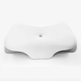 Garvee Ergonomic Cervical Neck Pillow for Side Sleepers, Memory Foam Orthopedic Neck Support Pillow for Pain Relief, Contoured Bed Cushion for Back and Stomach Sleepers, White