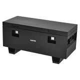 Garvee 36"x 16"x 18" Heavy-Duty Steel Truck Bed Tool Box - Lockable Waterproof Jobsite Chest with Removable Feet, Side Handles, and Dual Locks, Black with Silver Floral Spray Coating, Ideal for Trucks, Trailers, and Garages, Black - Black