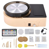 Garvee Mini Electric Pottery Wheel Kit, 6" Tabletop Ceramic Clay Wheel - Two-Way Rotation, Adjustable Speed, Detachable Basin - DIY Forming Machine for Beginners, Adults & Kids - Pink, US Standard 110V - Pink