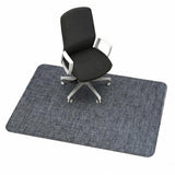 Garvee Heavy Duty Office Chair Mat for Hardwood & Tile – 48" x 60" Non-Slip Low-Pile Desk Rug – Smooth Rolling Protector with Corduroy Backing – Fast Flat PVC Surface – Black Gray - Gray