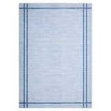Garvee 8' x 10' Modern Floral Area Rug, Machine Washable Non-Slip Low-Pile Stain-Resistant Rug for Living Room, Bedroom & Nursery, Blue - Blue