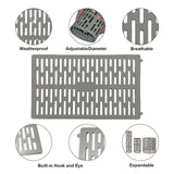Garvee Tree Trunk Guards for Saplings and Lawns, 10-Pack Expandable Mesh Wraps, 34 × 20 cm Weatherproof Reusable Protectors, Gray