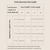 Garvee 84" Forklift Extensions, 4.5" Wide Steel Pallet Fork Sleeves, 4600 lb Capacity, Orange