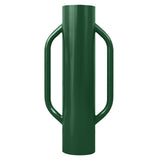 Garvee 37 LB Heavy Duty Steel Fence Post Driver with Dual Handles - 28" x 6.5" Manual T-Post & U-Post Rammer, 0.2" Thick Carbon Steel Soil Compactor for Wooden Posts, Metal Fencing Stakes, and Sign Poles (Green)