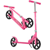 Garvee Kick Scooter for Teens Adults Kids 6+ - 220LB Capacity, 3-Level Adjustable Handlebar, Aluminum Alloy, Foldable, 8" Wheels, Outdoor Sports, Hot Pink - Hot Pink