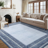 Garvee Soft & Modern Area Rug - Gray-Blue Carpet for Living Room, Bedroom or Home Decor, Large Size 6x9ft - Grayish Blue