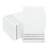 Garvee 300 Pack Disposable Paper Napkins, 3-Ply Soft Dinner Napkins with Silver Foil Trim, Absorbent Decorative Guest Towels for Party, Wedding, Birthday, Baby Shower - Silver