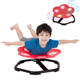 Garvee 360° Swivel Sensory Chair for Kids - Musical Lights - Ergonomic Flower Seat - Aids Balance & Coordination - Durable Steel & PP - Non-Slip Base - 220 lbs Capacity - Red - Red