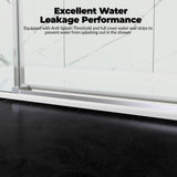 Garvee Semi-Frameless Sliding Shower Door – 56–60"W x 76"H – 6mm Tempered Glass, Easy-Clean Coating, Brushed Stainless Steel Round Rail, Modern Alcove & Bathtub Enclosure – 76*60 6mm tempered glass, brushed - Brushed Nickel (6Mm)