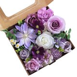 Garvee Lifelike Artificial Silk Flowers for Home Decor – Realistic Purple Faux Florals with Flexible Iron Wire Stems – Perfect for Weddings, Centerpieces, and Arrangements – 30 Pack, LH484 Purple, One Box Contains 30 Pieces, Wire Flower Pole