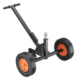 Garvee 1500 lbs Heavy Duty 2-in-1 Adjustable Height Trailer Dolly - Carbon Steel Construction - 2" Hitch Ball & 16" Pneumatic Tires - Ideal for RV, Boat, Camper, Utility Trailer Positioning & Launching - Color: Black + Orange
