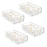 Garvee Modern Clear Acrylic Napkin Holder Set, 4PCS – Space-Saving Countertop Tissue Organizer, Durable Decorative Tray for Kitchen & Bathroom – Multipurpose Storage Rack, 9.02×5.00×1.81 inch – Color: Transparent