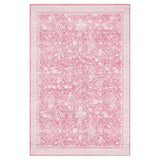 Garvee 10' x 13' Botanical Vine Floral Area Rug, Machine Washable Non-Slip Low-Pile Soft Rug for Living Room, Bedroom & Dining Room, Pink - Pink