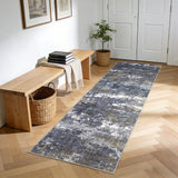 Garvee Abstract Runner Rug Gray Rice Dumpling – Machine Washable, Non-Slip, Soft, Low Pile Carpet for Hallway, Bedroom, Kitchen, Laundry – 2x6ft - Gray Brown