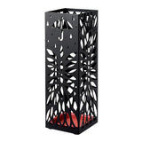 Garvee Decorative Metal Umbrella Stand for Entryway – Stylish Design Design, Durable Storage Holder, Space-Saving Organizer – Size: 15.49×15.49×40.89cm, Design - Pattern