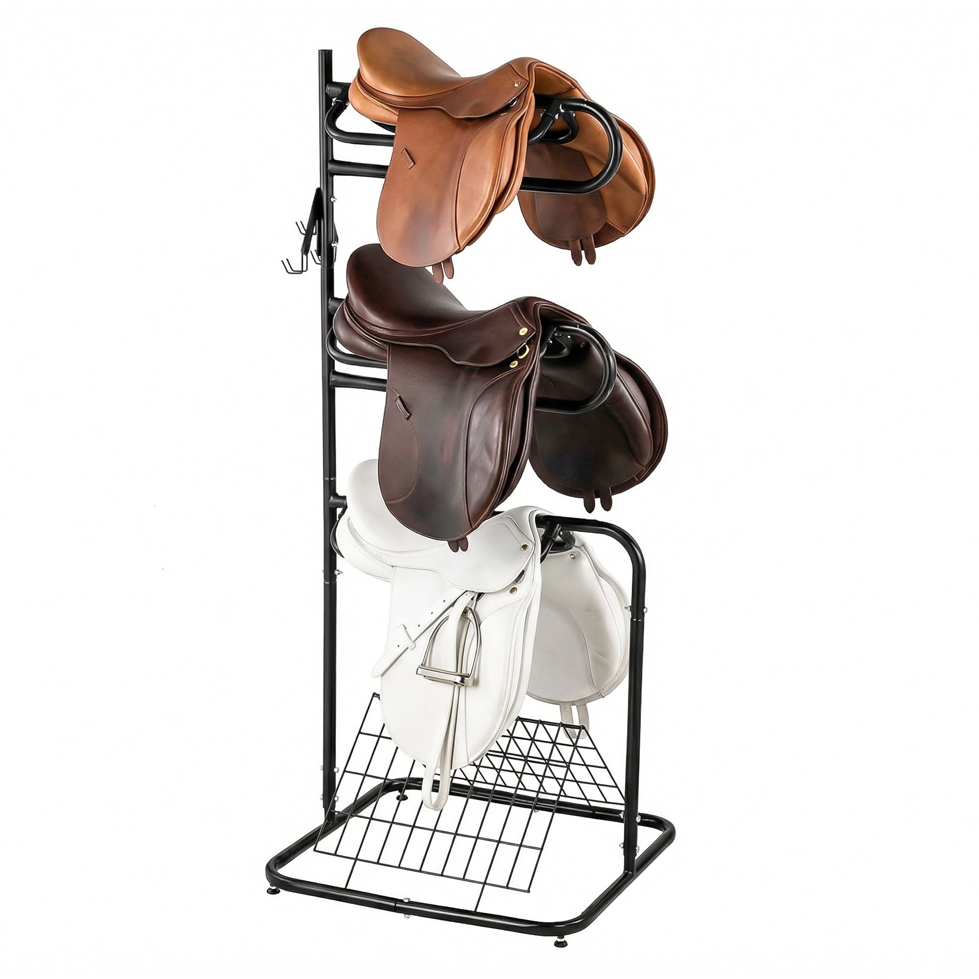 Garvee Heavy Duty 3-Tier Saddle Rack Stand with Removable & Rotating ...