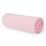 Garvee 72" x 26.4" Non-Slip Hot Yoga Towel – Premium Microfiber Suede Mat Towel with Extra Grip, Ultra-Absorbent and Quick-Dry Fitness Blanket for Pilates and Bikram (Light Pink) - Pink