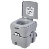 Garvee 5.3 Gallon Portable Toilet for Camping, with Carry Bag & Detachable Tank, Ideal for Boat, Truck & RV Use, Gray - Gray