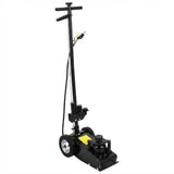 Garvee Air Hydraulic Floor Jack, 30-Ton(66,000 LBS) Low Profile 9 Inch Heavy Duty Jack for Trucks & Tractors, Dual Power Air/Manual Hydraulic with 4 Adapters, Adjustable 46" Handle & Rubber Wheels