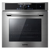 Garvee 24" Built-In Combi Steam Oven, 2.5 Cu.Ft Large Capacity 3-in-1 Steam Air Fryer & Convection Bake Wall Oven, 3000W Touch & Precision Knob Dual Control, Triple-Layer Glass Door - Stainless Steel