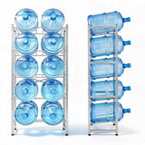 Garvee Heavy-Duty 5 Gallon Water Bottle Rack, 25.5 x 13.5 x 54 in, 10-Bottle 5-Tier Double Row Water Cooler Jug Holder Stand - Detachable, Space-Saving, 400 lb Capacity