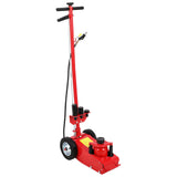 Garvee 30 Ton Air Hydraulic Floor Jack 66,000 LBS Capacity Low Profile 9" Steel Dual Power Adjustable Handle with 4 Adapters Heavy Trucks & Workshop