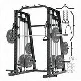 Garvee Smith Machine Home Gym – 2000LBS Multi-Function Squat Rack with Smith Bar - Black