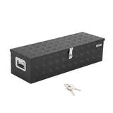 Garvee 30"X13"X9.6" Aluminum Truck Bed Tool Box - Heavy Duty Diamond Plate, Lock & Keys, Weather-Resistant, Side Handles, Black, Pickup Trucks & Trailers - Black