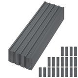 Garvee 20 Pcs Metal Roofing Panels Galvanized Steel Corrugated Weather Resistant Easy Install Industrial Warehouse Roof
