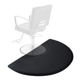 Garvee Anti-Fatigue Office Chair Mat – 3'x5' Semi-Circle Black – Comfort Standing Floor Protector for Hairstylists, Barbers, Office – Durable for Hardwood Floors, Hair Cutting & Hairdressing – Black Semi-Circle