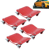 Garvee Heavy Duty 8000lbs Car Wheel Dolly Set of 4 - V-Shaped Anti-Skid Lockable Wheels - Global Vehicle Rollers for Cars, Trucks, SUVs, Trailers, Motorcycles, Boats, Tractors - Color: System Default
