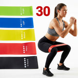 Garvee 30-Pack Resistance Loop Bands Set, Eco-Friendly TPE Fitness Exercise Exercise Bands for Home Gym, Yoga, Pilates, Physical Therapy & Strength Training (Bulk 30 Pack)