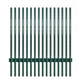 Garvee Heavy Duty 4 FT U-Channel Metal Fence Posts (15-Pack) - No-Dig Steel Garden Stakes with Anchor Plates for Yard Protective Netting and Wire Fencing, Green