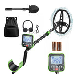 Garvee Metal Detector for Adults & Kids, Waterproof Metal Detectors with High Accuracy 11" Search Coil, All Metal & Disc Modes for Gold Detector - Green